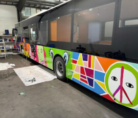 Die Folierung des IMMA-Busses in der Seitenansicht
